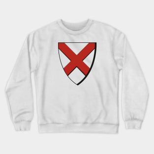 Knight Shield with red X on it Crewneck Sweatshirt